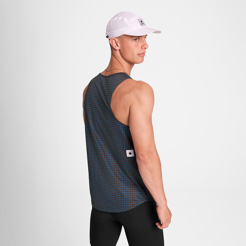Saysky Houndstooth Combat Singlet Blue Houndstooth 1047 OMRSI31C1047