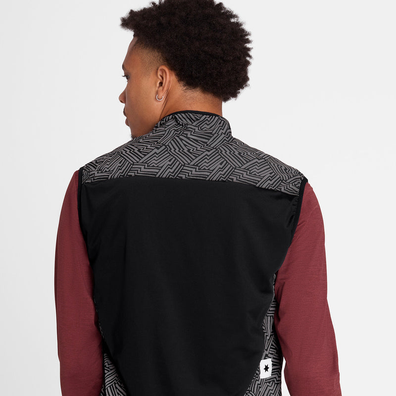 Saysky Reflective Pace Vest Black Reflective Lightning 1050 OMRVE01C1050