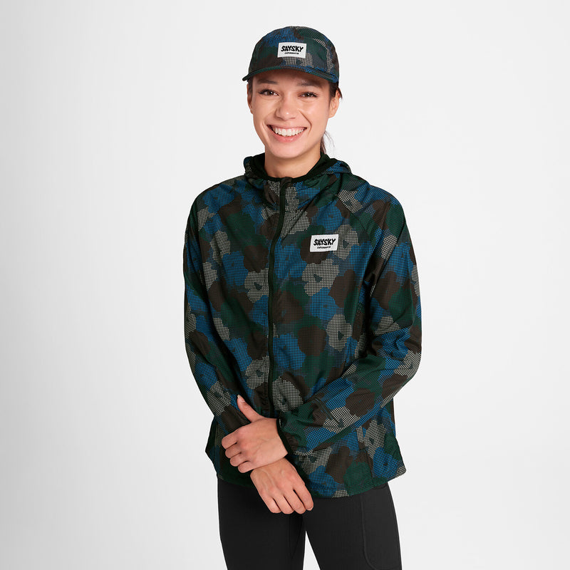 Saysky Flower Pace Jacket Blue Flower Camo 1046 OWRJA21C1046