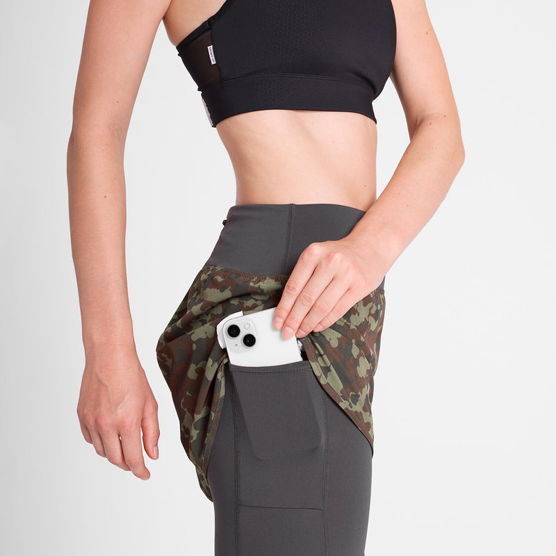 Saysky Camo Pace 2 in 1 Shorts 3" Brown Camo 1048 OWRSH23C1048