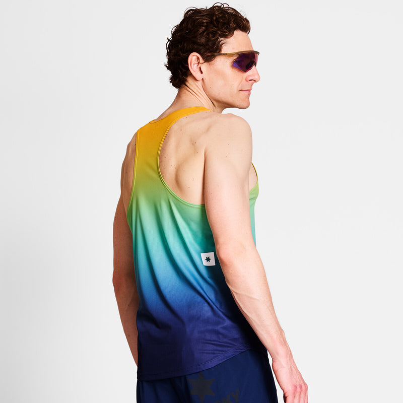 Saysky Drip Dye Flow Singlet Blue/Yellow/Green Drip Dye 1032 NMRSI60C1032
