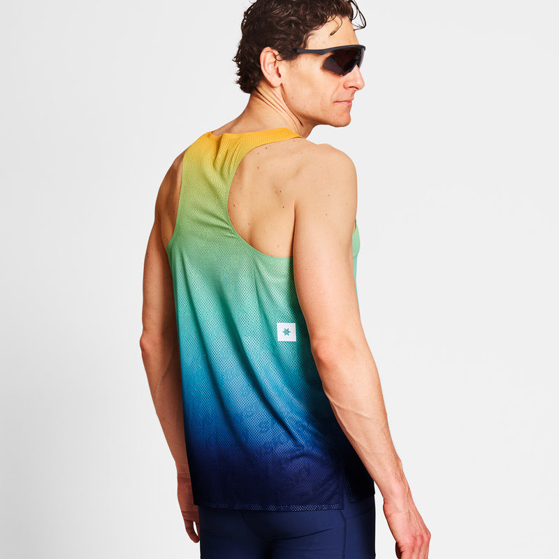 Saysky Drip Dye Flow Air Singlet Blue/Yellow/Green Drip Dye 1032 NMRSI63C1032