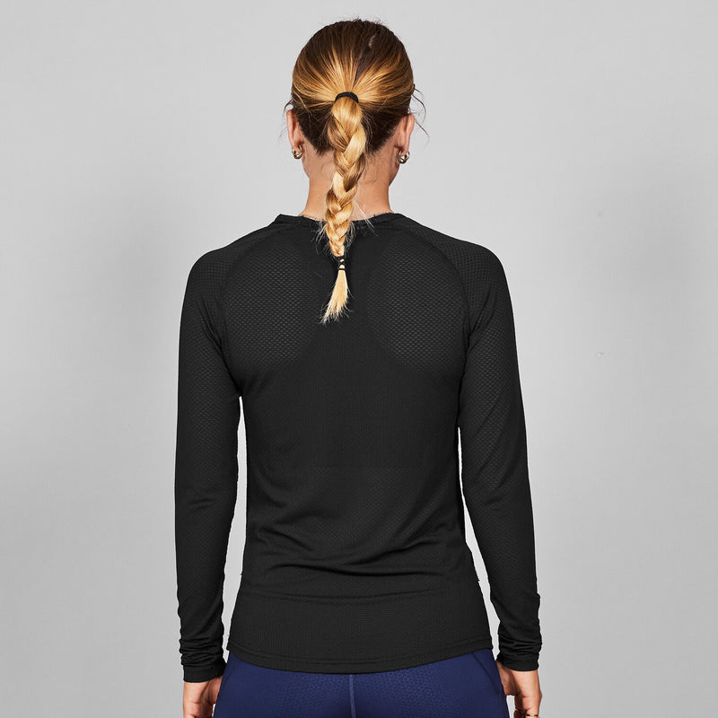 Saysky Mesh Base Layer Long Sleeve Black 901 XMRBL32C901