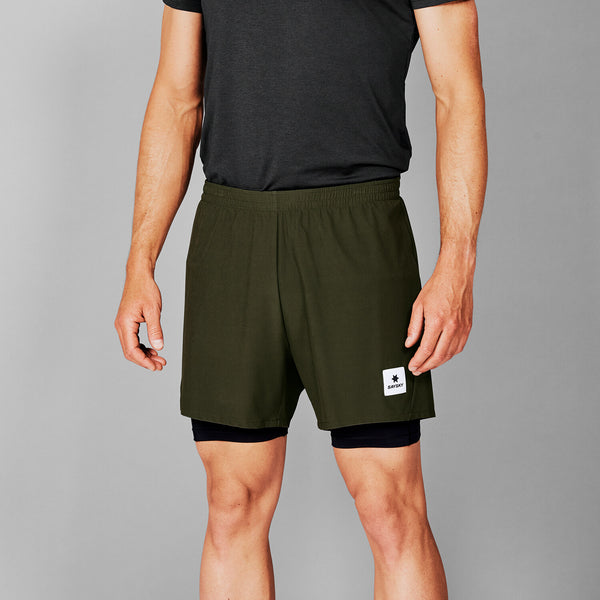 Saysky 2 in 1 Pace Shorts 5'' Green 301 XMRSH20C301