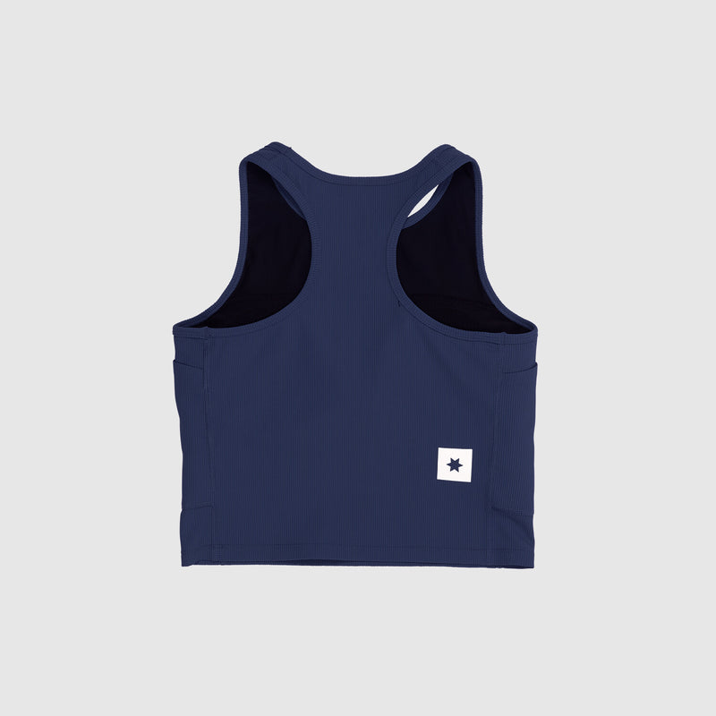 Saysky Combat Rib Crop Top Blue 201 OWRSB32C201