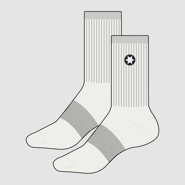 Saysky Everyday Crew Socks White 101 OUASO702C101