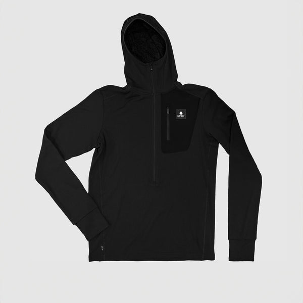 Saysky Combat Half Zip Fleece Hoodie Black 901 NMRHO30C901