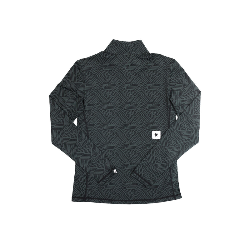 Saysky Reflective Pace 1/2 Zip Long Sleeve Black Reflective Lightning 1050 OWRLS21C1050