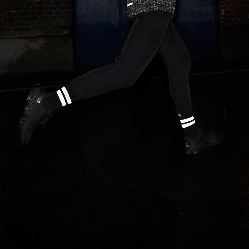 Saysky Merino Reflective High Socks Black 901 IMRSO01
