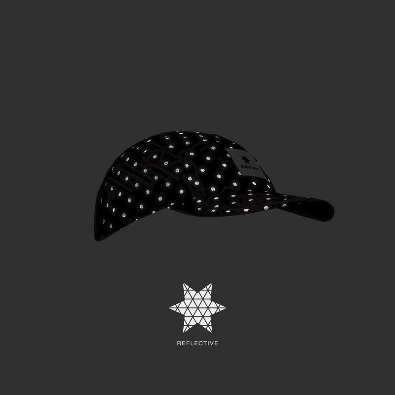 Saysky Combat Reflective Cap Black Reflective Polka 1018 MUACA103C1018