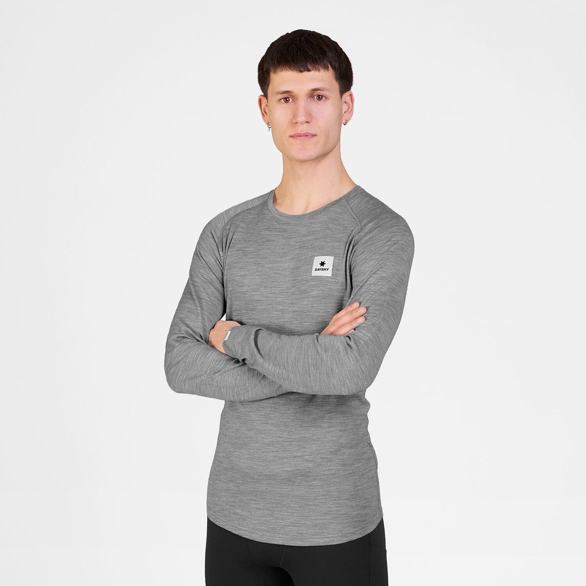 Saysky Merino 165 Base Layer Long Sleeve Grey 6004 SM20008