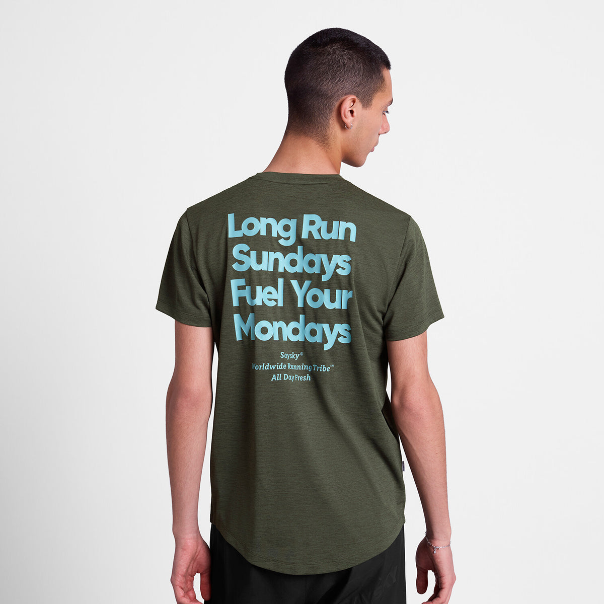 Saysky Statement Combat Pro T-Shirt Green 301 SM25022