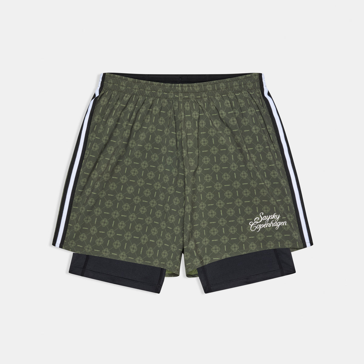 Saysky Couture 2 in 1 Pace Shorts 5'' Green Couture 1079 SM40018