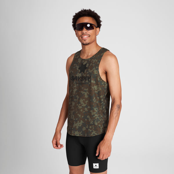 SAYSKY Camo Combat Singlet SINGLETS 1048 - BROWN AOP