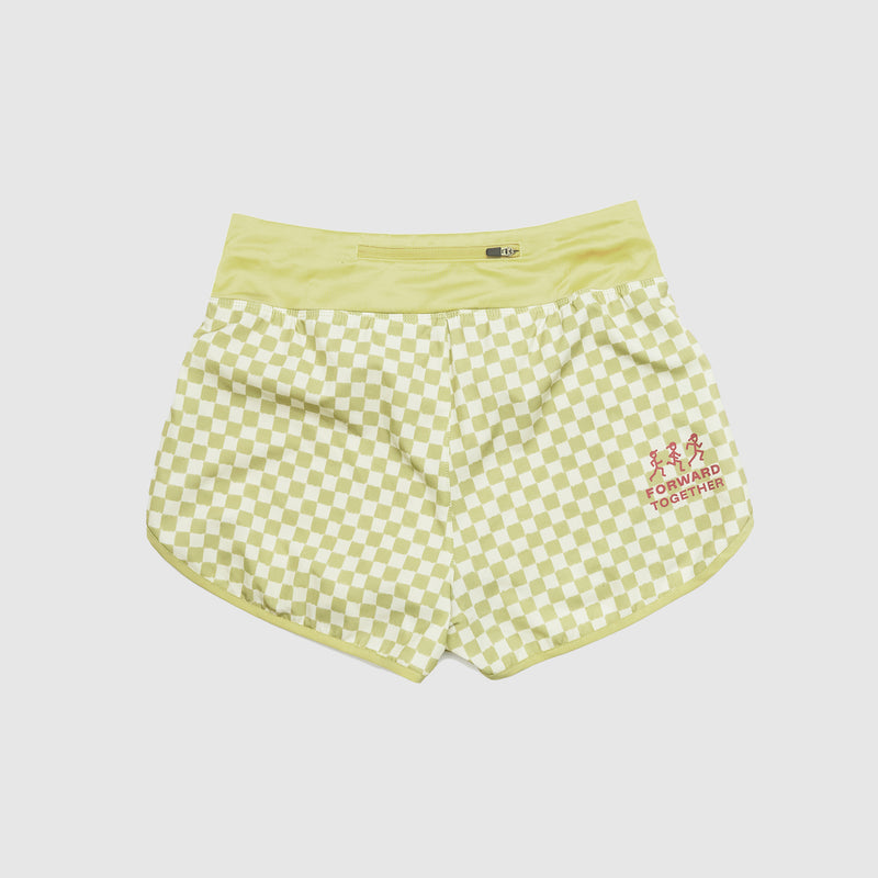 SAYSKY Checker 2 in 1 Pace Shorts 3'' SHORTS 1034 - GREEN AOP