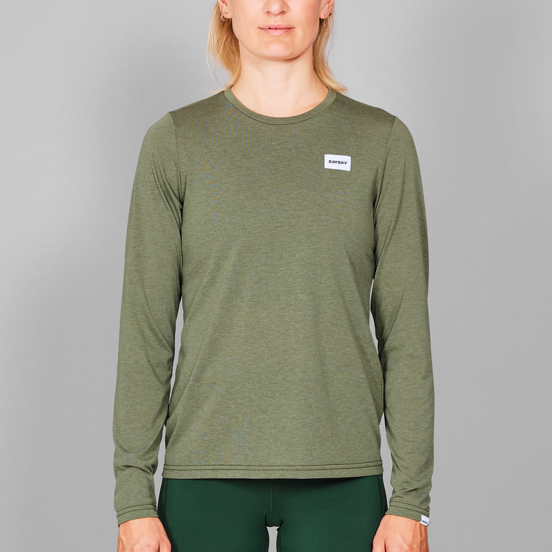 SAYSKY Clean Motion Long Sleeve LONG SLEEVES 3005 - GREEN MELANGE