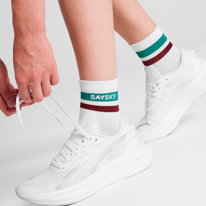SAYSKY Combat Quarter Socks SOCKS 101 - WHITE
