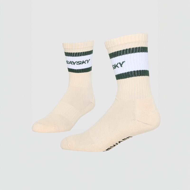 SAYSKY Crew Socks SOCKS 101 - WHITE