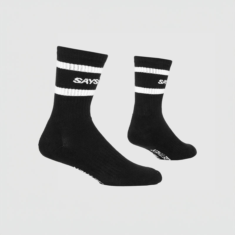 SAYSKY Crew Socks SOCKS 901 - BLACK