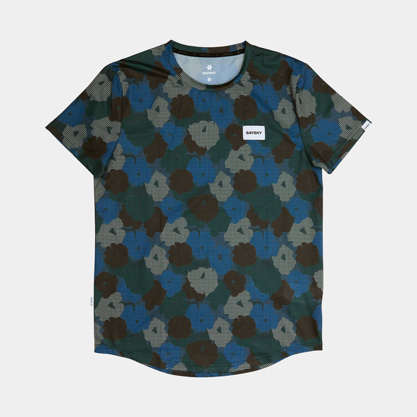 SAYSKY Flower Combat T-Shirt T-SHIRTS 1046 - BLUE AOP