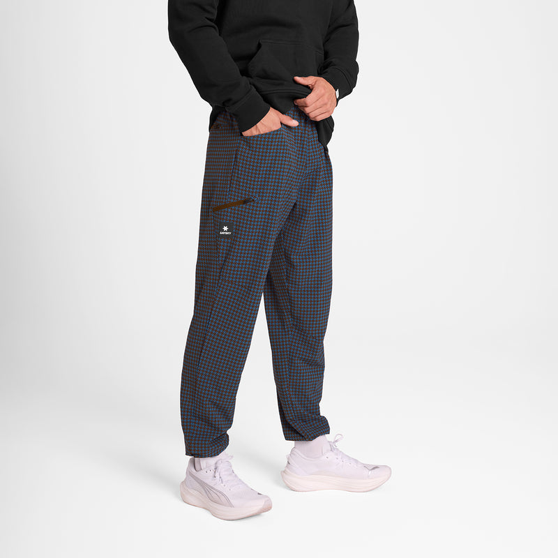 SAYSKY Houndstooth Everyday Pants PANTS 1047 - BLUE AOP