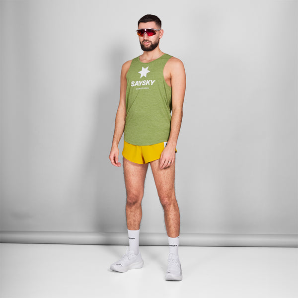 SAYSKY Logo Combat Pro Singlet SINGLETS 3009 - GREEN MELANGE