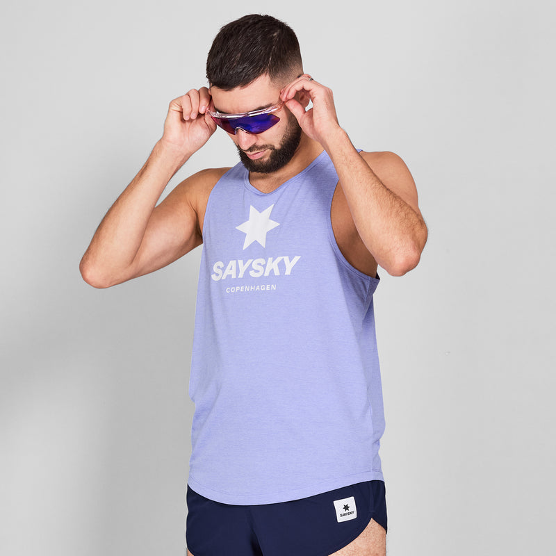 SAYSKY Logo Combat Pro Singlet SINGLETS 7008 - PURPLE MELANGE