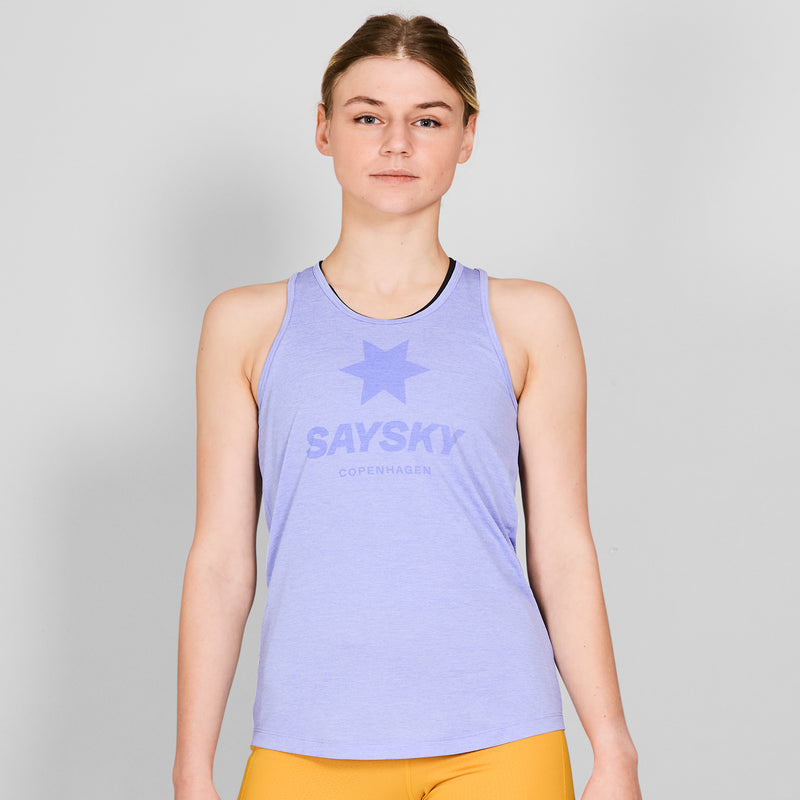 SAYSKY Logo Combat Pro Singlet SINGLETS 7008 - PURPLE MELANGE