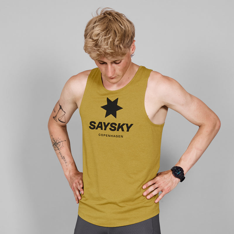 SAYSKY Logo Combat Pro Singlet SINGLETS 4006 - YELLOW MELANGE