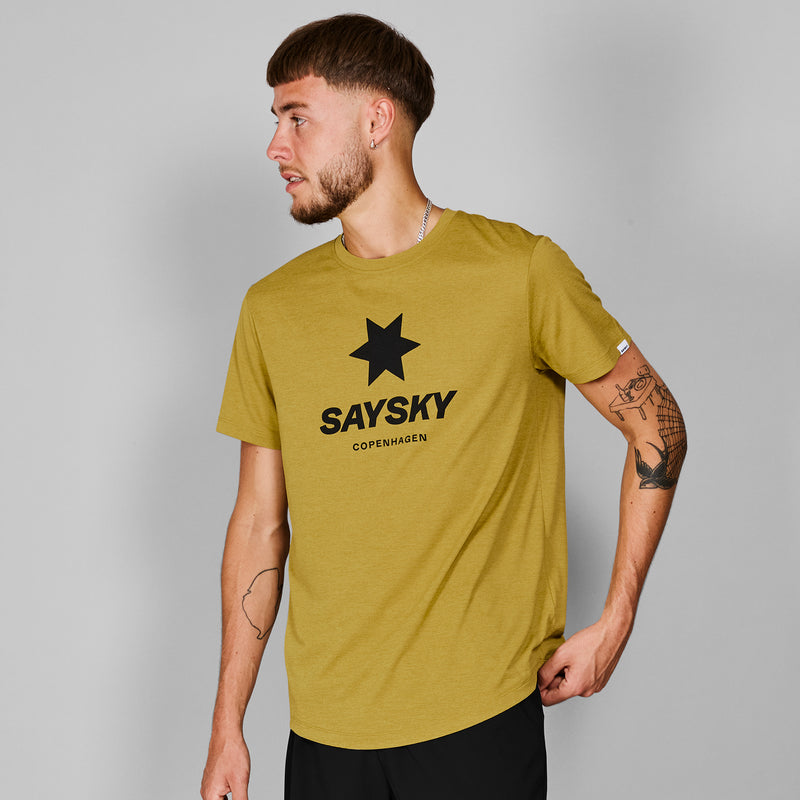 SAYSKY Logo Combat T-shirt T-SHIRTS 4006 - YELLOW MELANGE