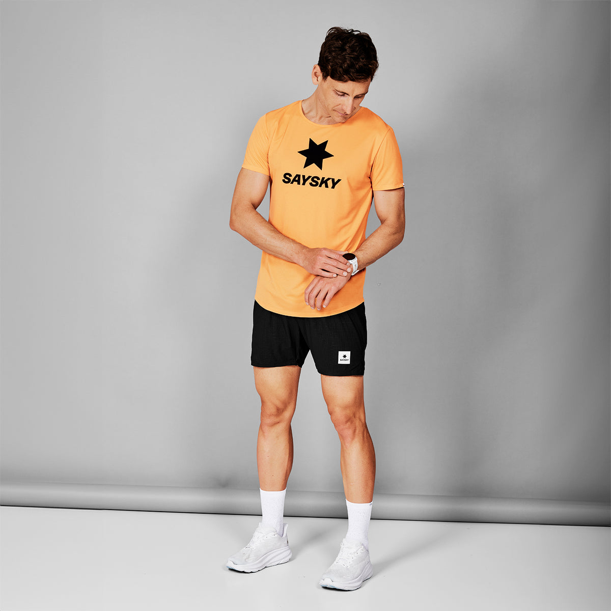 SAYSKY/セイスカイ ランニングTシャツ マラソン ジム 部活 L