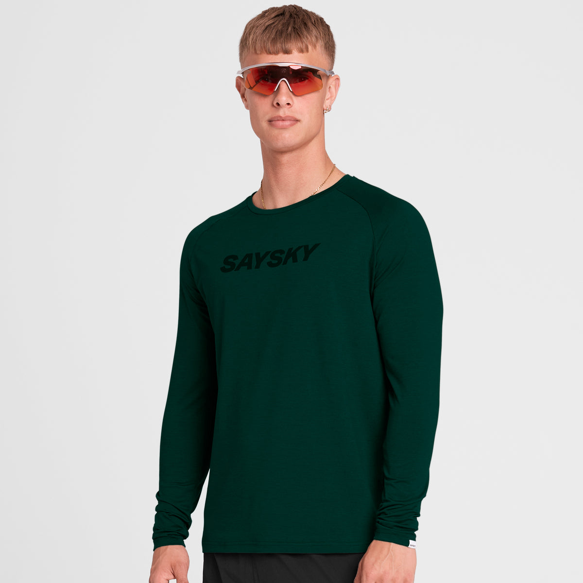 【SCENERITY】Easy Wash Long Sleeve Olive Green Athletic Long Sleeve - Comfortable Long Sleeve
