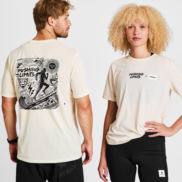 SAYSKY Pushing Limits x Saysky Motion T-Shirt T-SHIRTS 102 - WHITE