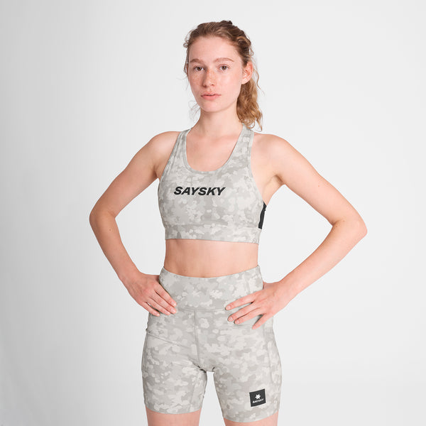 SAYSKY W Camo Combat Sports Bra SPORTS BRA 1049 - SAND AOP