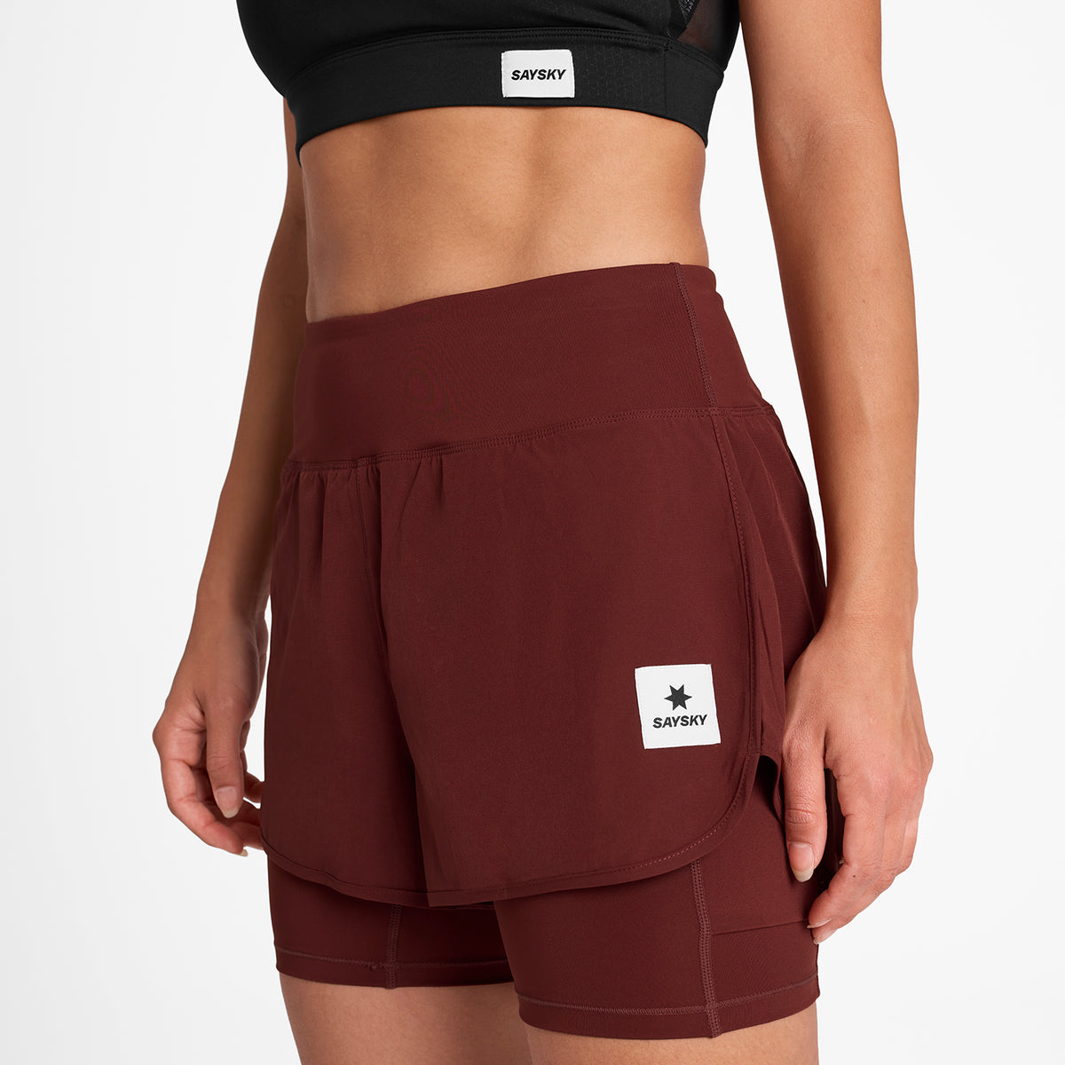 ウォーキング・ランニングウェア SAYSKY COMBAT SHORT TIGHTS 9 XS RED SAYSKY Combat+ Short Tights 9