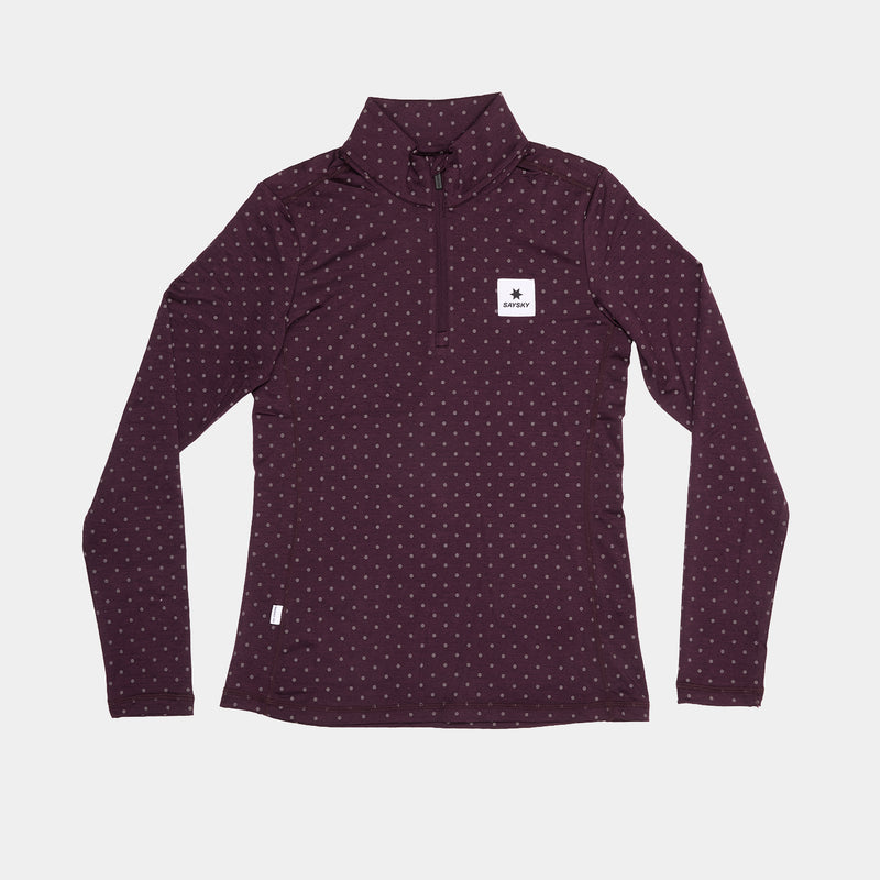 SAYSKY Reflective Pace Half Zip LONG SLEEVES 1022 - PURPLE