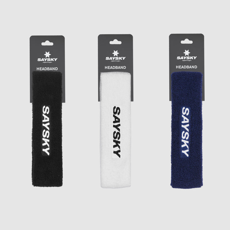 SAYSKY 3-Pack Combat Sweatband ACCESSORIES BLACK / WHITE / BLUE