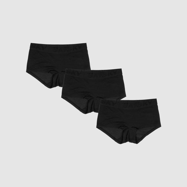 SAYSKY 3-Pack Merino Base 180 Hot Pants UNDERWEAR BLACK